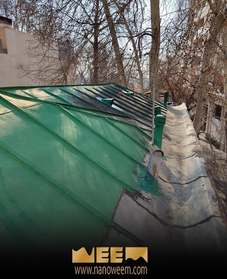 عایق کاری سقف شیروانی-نانو ویم-آب بندی عایق کاری-nanoweem.com